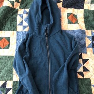 Lululemon blue green size 8 women scuba hoodie